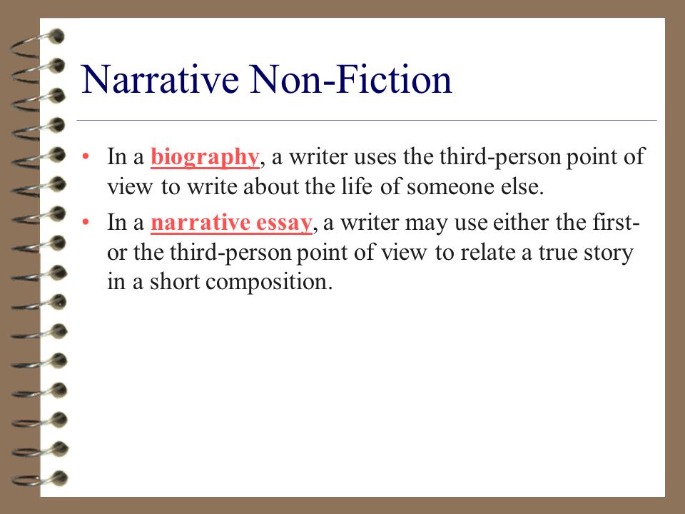First-person narrative